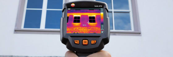 testo 872 열화상 카메라를 사용한 건물 열화상 측정