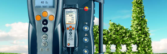 Instrumentos industriales de medición de gases de combustión de Testo