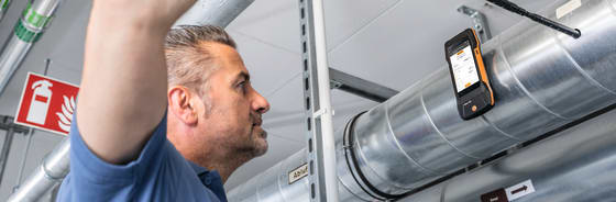 Strömungsmessung im Kanal und am Auslass