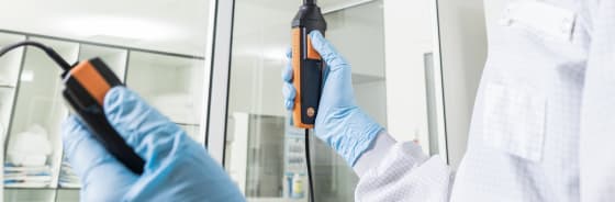 Hőmérséklet és páratartalom mérése tisztateremben