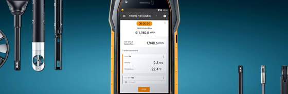 Uniwersalny przyrząd do pomiaru prędkości powietrza i jakości powietrza w pomieszczeniach testo 400 z sondami i akcesoriami