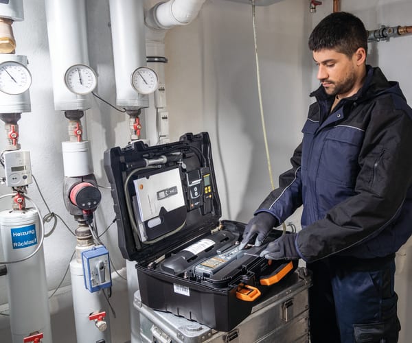 Testo 324 kaçak ölçüm cihazı ile gaz borusu testi