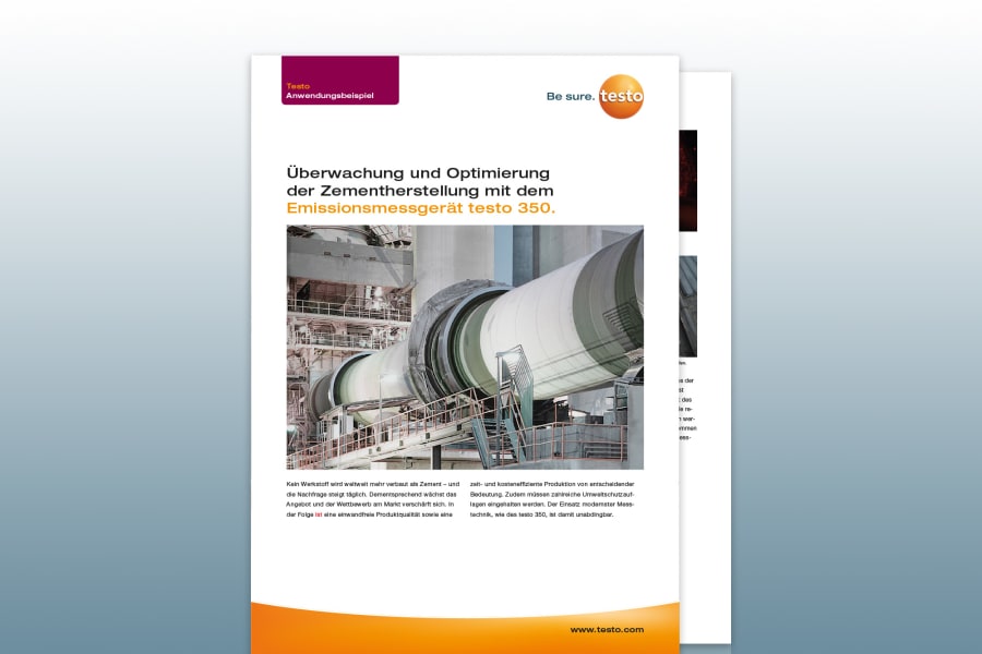 Anwendungsbeispiel Zementherstellung - Herausforderung & Lösung
