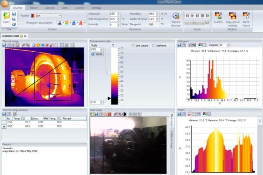 Thermography software IRSoft