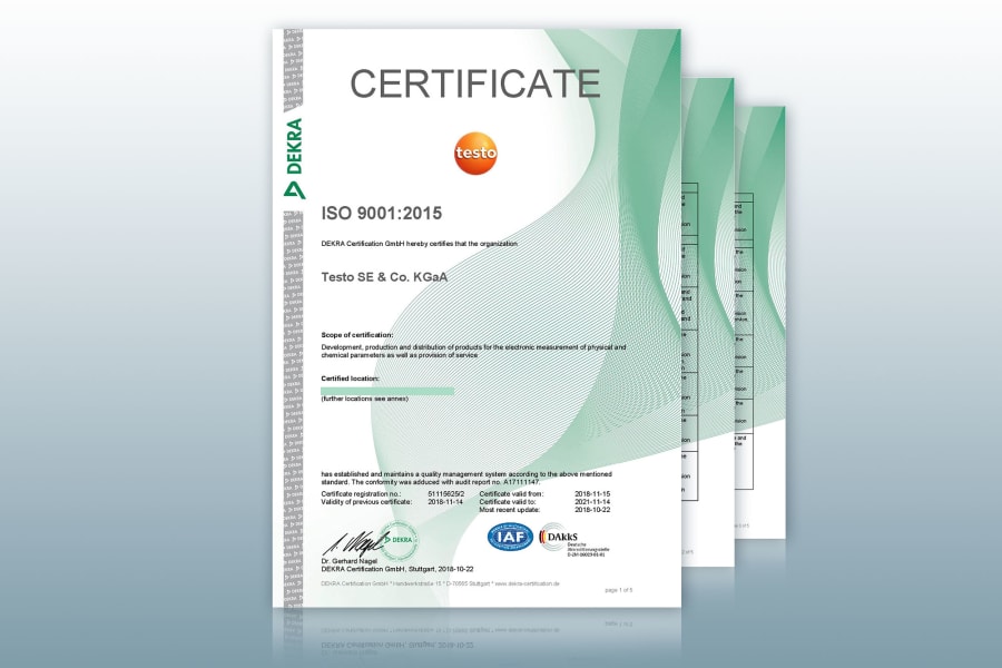 ISO-Zertifizierung 