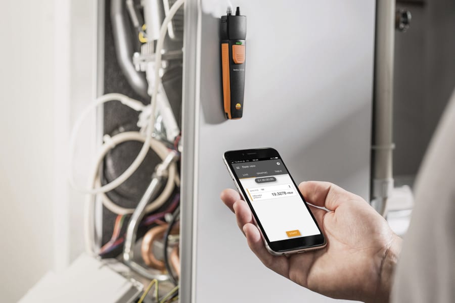testo Smart Probes met smartphone-bediening