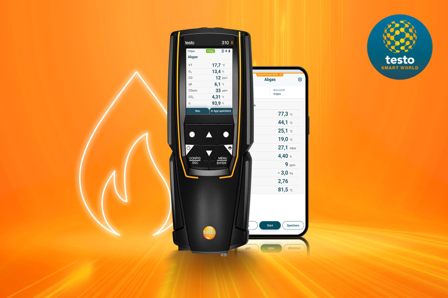 Analisador de gás de combustão testo 310 II