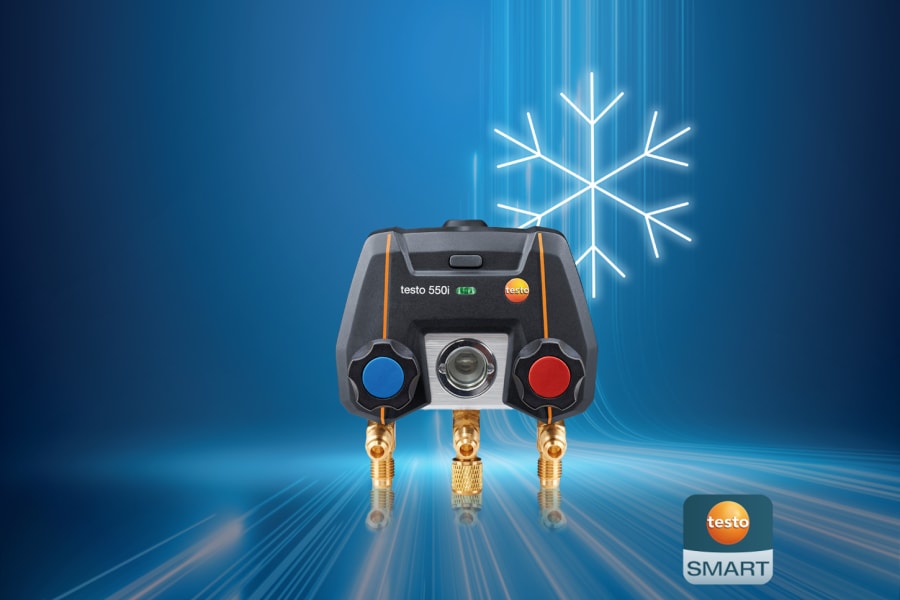 Analizador de refrigeración testo 550i digital y controlado por App