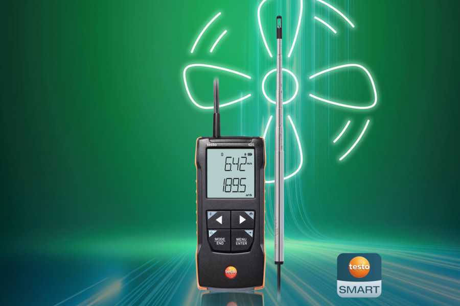 Hot wire anemometer testo 425
