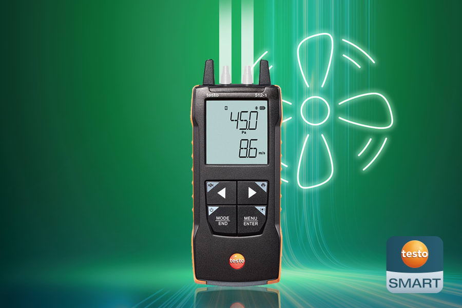 testo 512-1 digital differential pressure measuring instrument