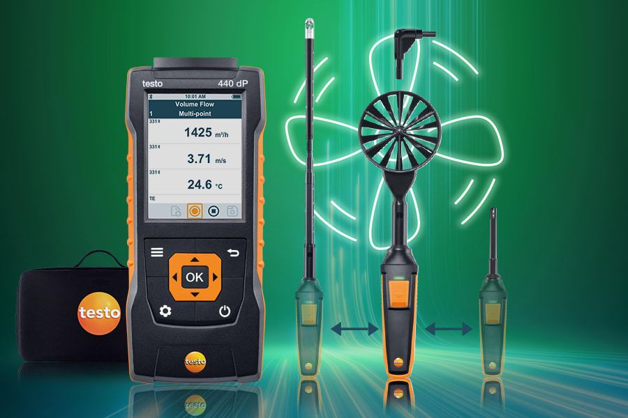 Set combinado de velocidad 2 testo 440 dP