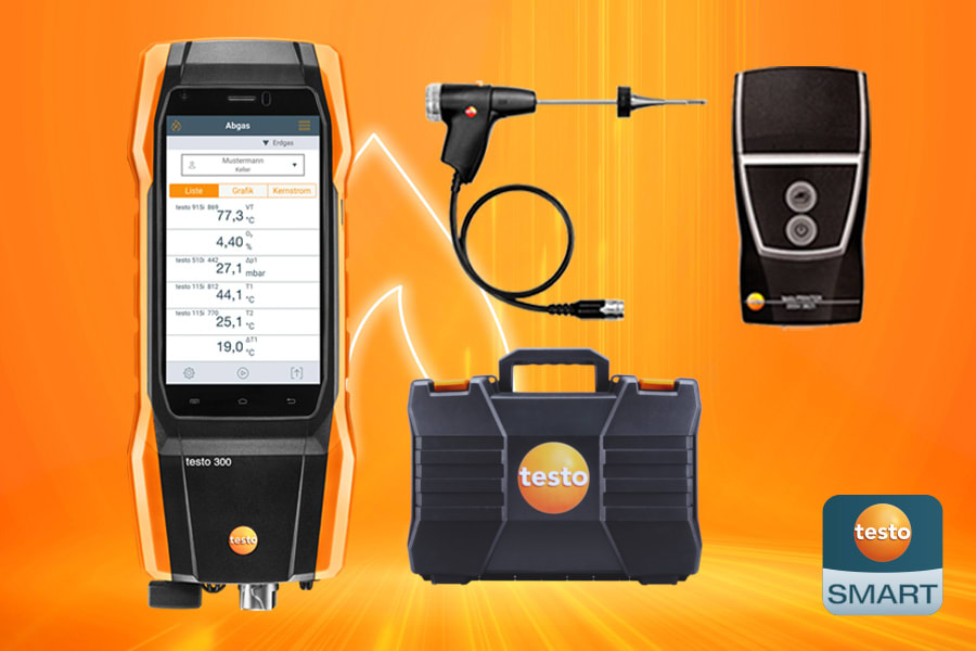 Set longlife 2 testo 300 NEXT LEVEL con impresora