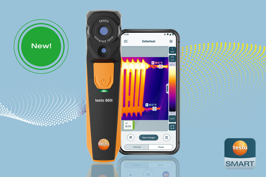 La cámara termográfica testo 860i para smartphones