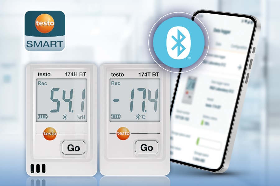 testo 174 Tおよびtesto 174 H Bluetooth
