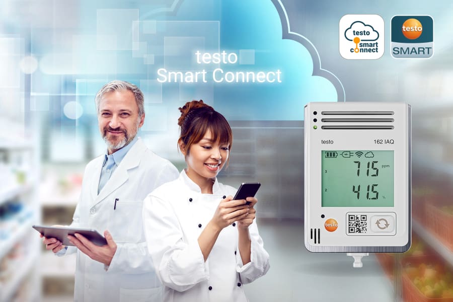 Online data logger testo 162
