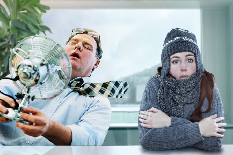 Mesure du confort thermique sur le lieu de travail