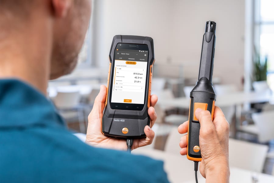 Evaluating indoor air quality with the testo 400