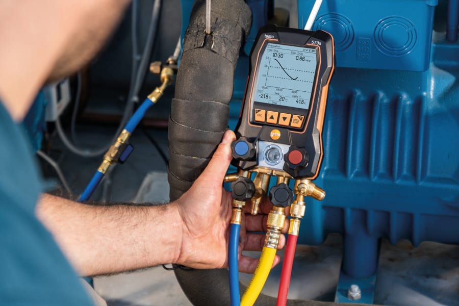 Adjusting and testing refrigeration systems