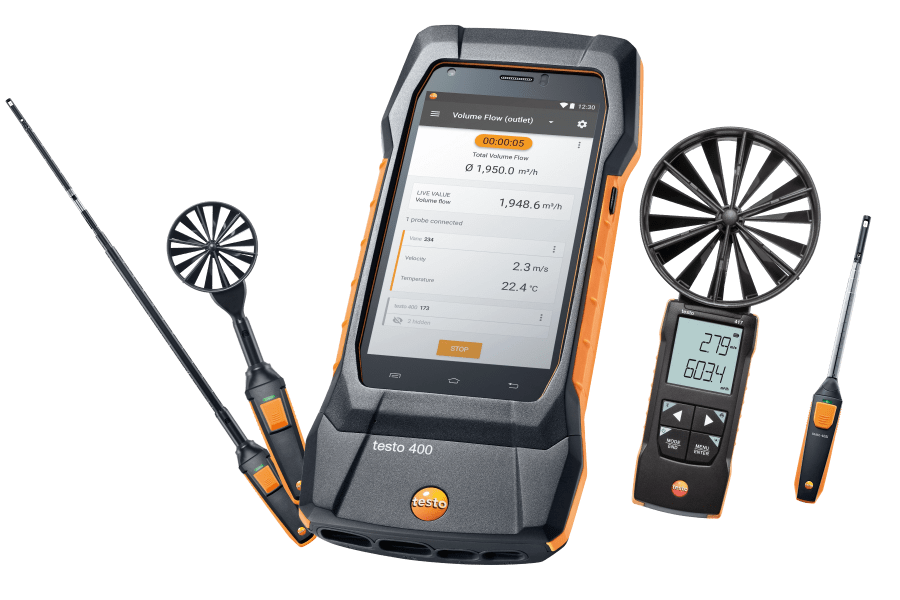 Testo flow meters