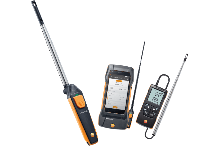 Thermische anemometers van Testo