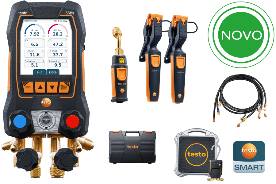 Set profesional para bombas de calor testo 558s