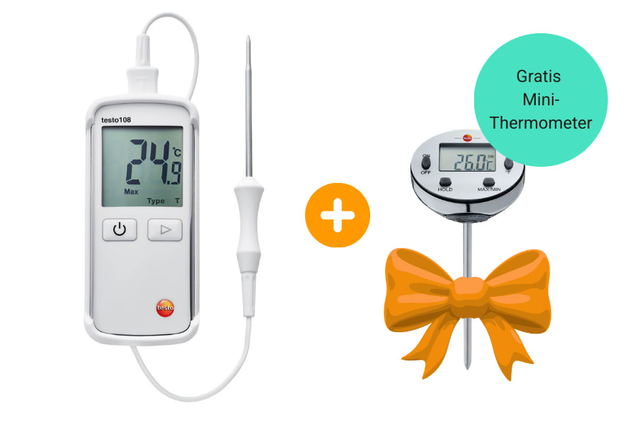 testo 108 & wasserdichtes Mini-Thermometer