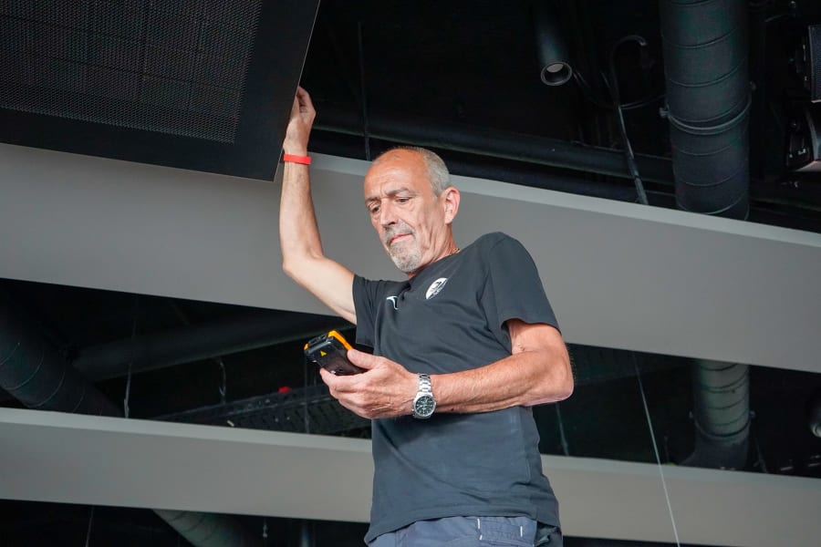 Messung an der Lüftung