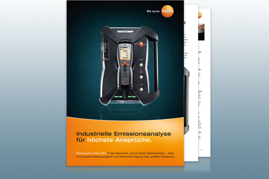 Testo Broschüre: Emissions-Messgeräte