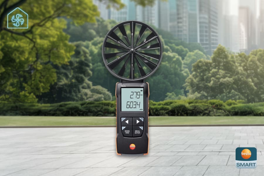Digitales Flügelrad-Anemometer testo 417