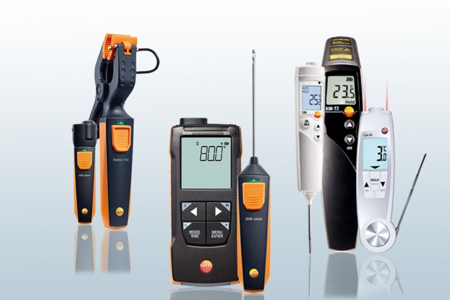 Messgeräte für die Temperaturmessung von Testo