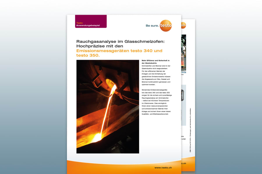 Anwendungsbeispiel Glasschmelzöfen - Herausforderung & Lösung