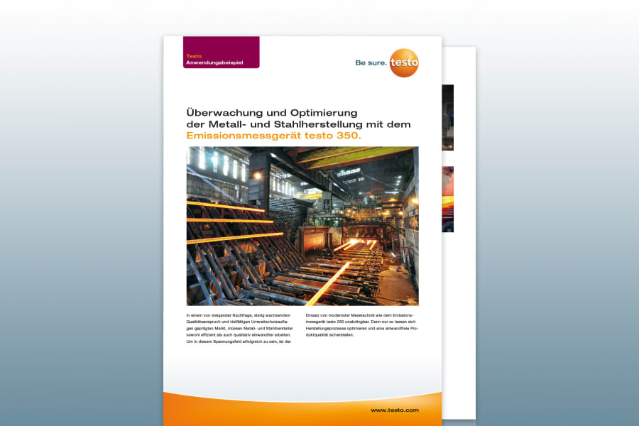 Anwendungsbeispiel Metall- und Stahlherstellung - Herausforderung & Lösung