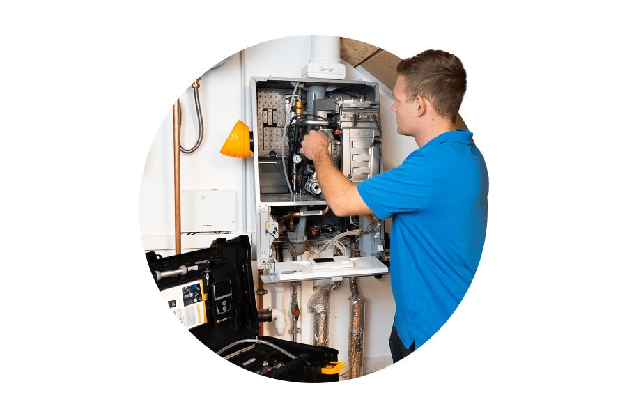 Jannik Bächlin mit dem testo 324