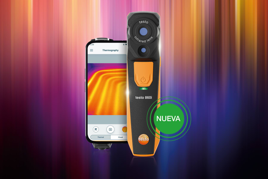 Cámara termográfica testo 860i para smartphone