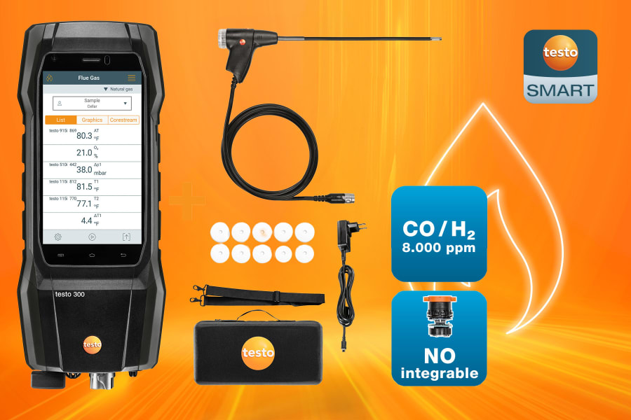 testo 300 NEXT LEVEL Set 1 com impressora
