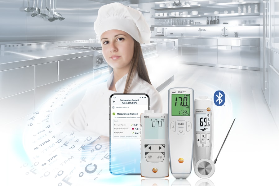 La nueva línea Food BT de Testo