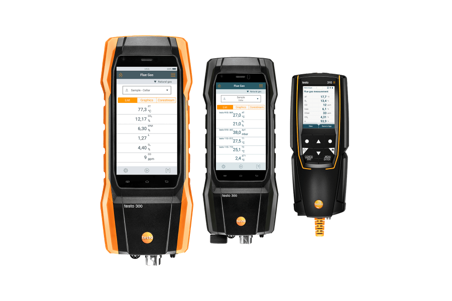 Analizadores de combustión Testo