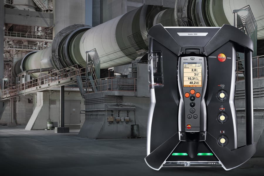 Analizador de emisiones testo 350 para cementeras