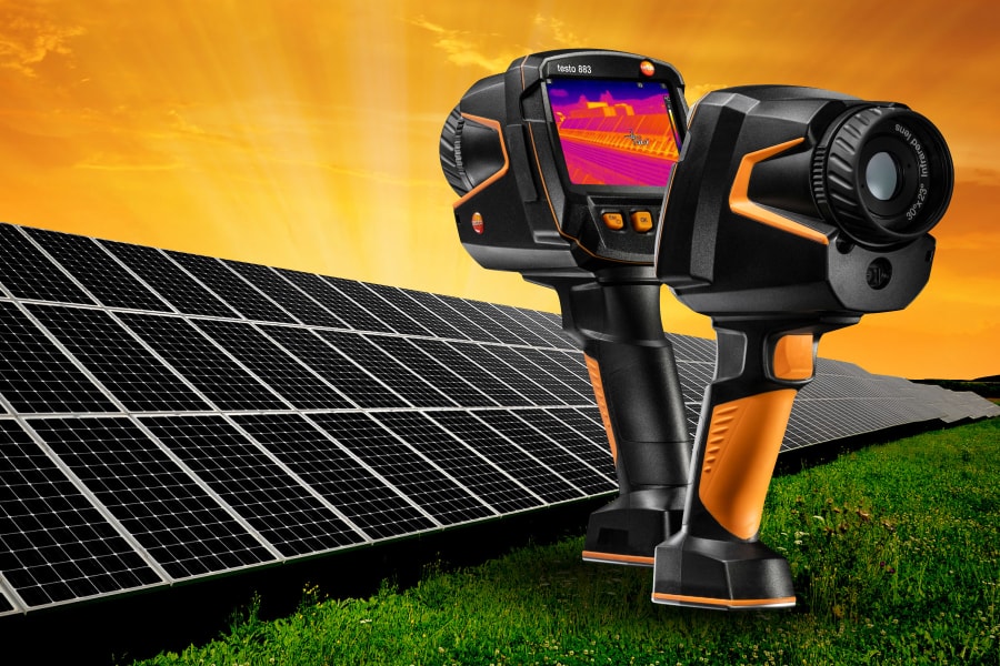 Set Solar Testo para sistemas fotovoltaicos