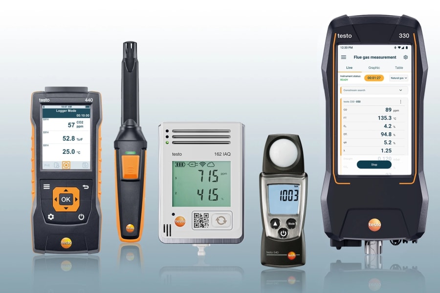 Mesure du climat avec les appareils de mesure du CO₂ de testo