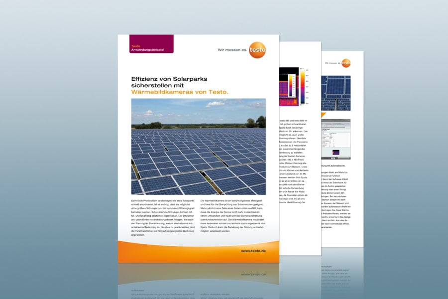 Application example solar parks
