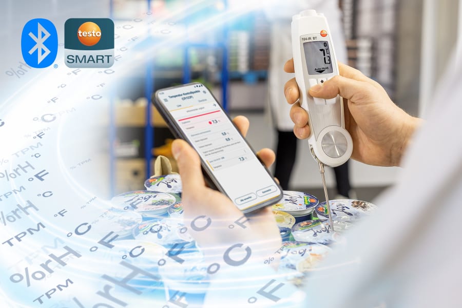 testo104-IR BT Termometr na podczerwień i termometr penetracyjny