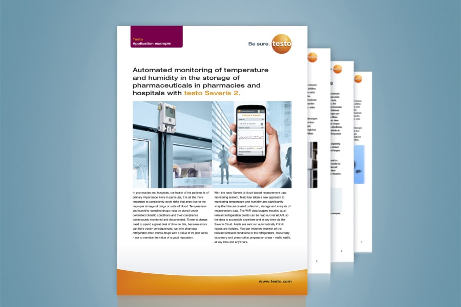 Anwendungsbeispiel: testo Saveris 2