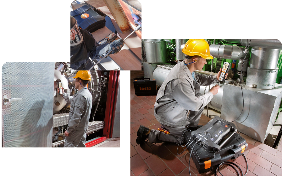 Ipari kibocsátásmérés a Testo füstgázelemzőivel