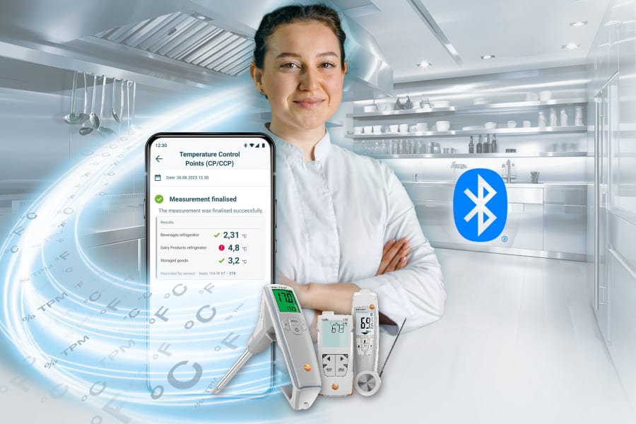 The new Food BT line from Testo