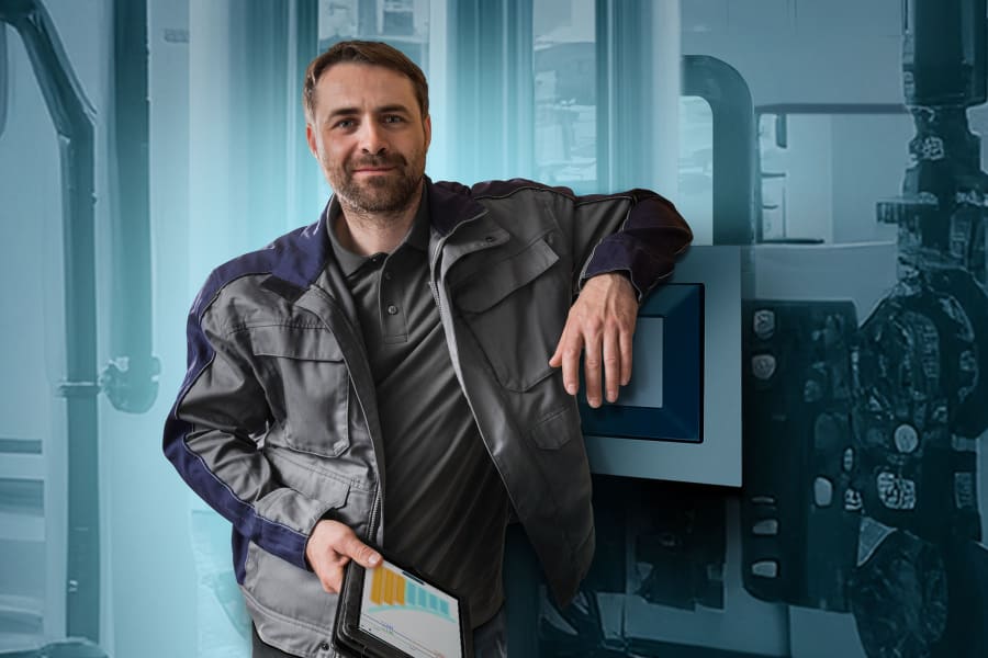 Service technician, process engineer and facility manager