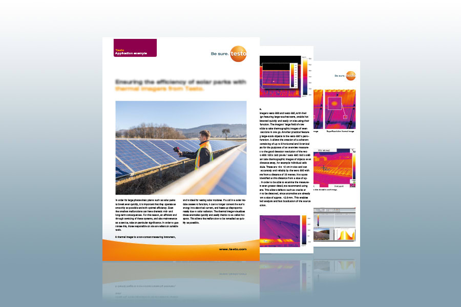 Application example solar parks