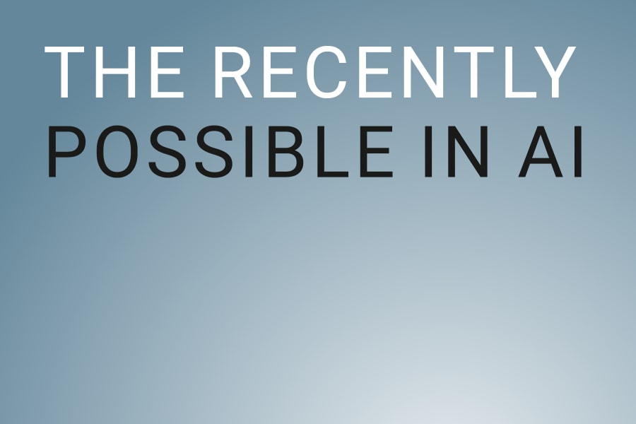 Webinaire enregistré - The recently possible in AI