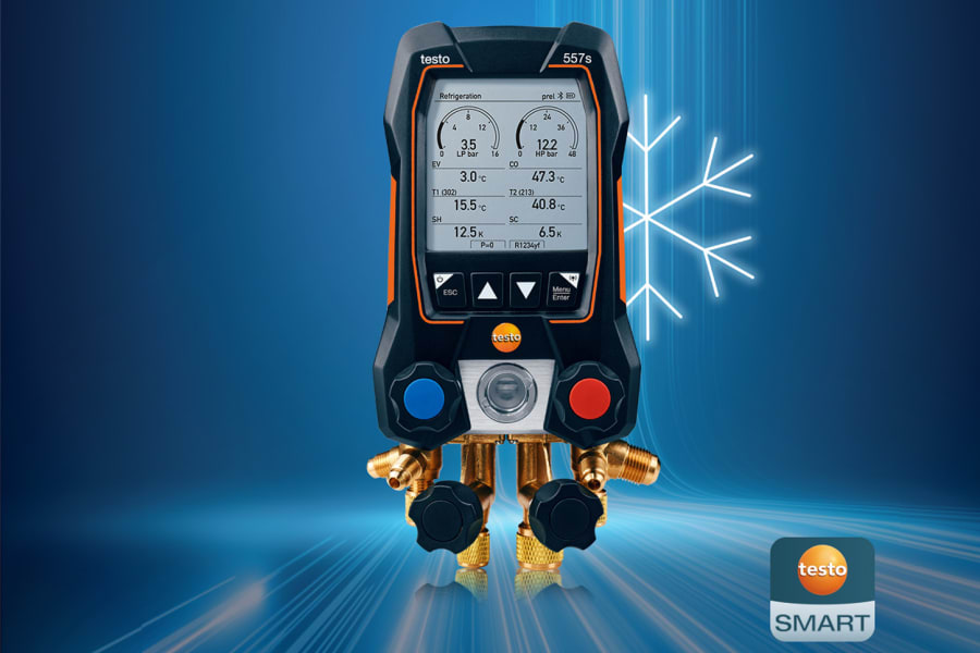 Auxílio digital de instalação testo 557s