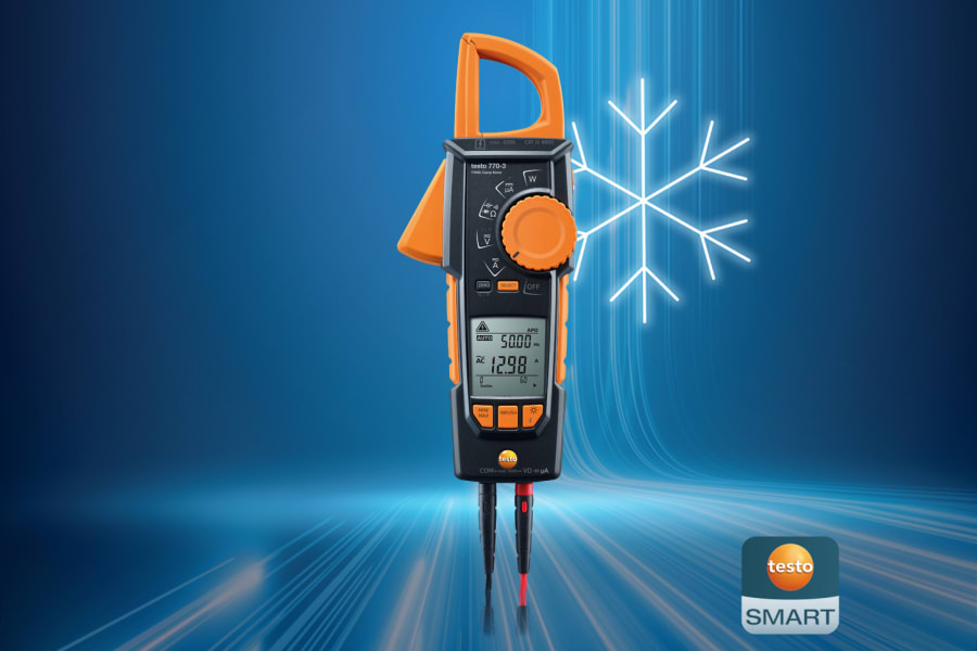 Wireless testo 770-3 clamp meter